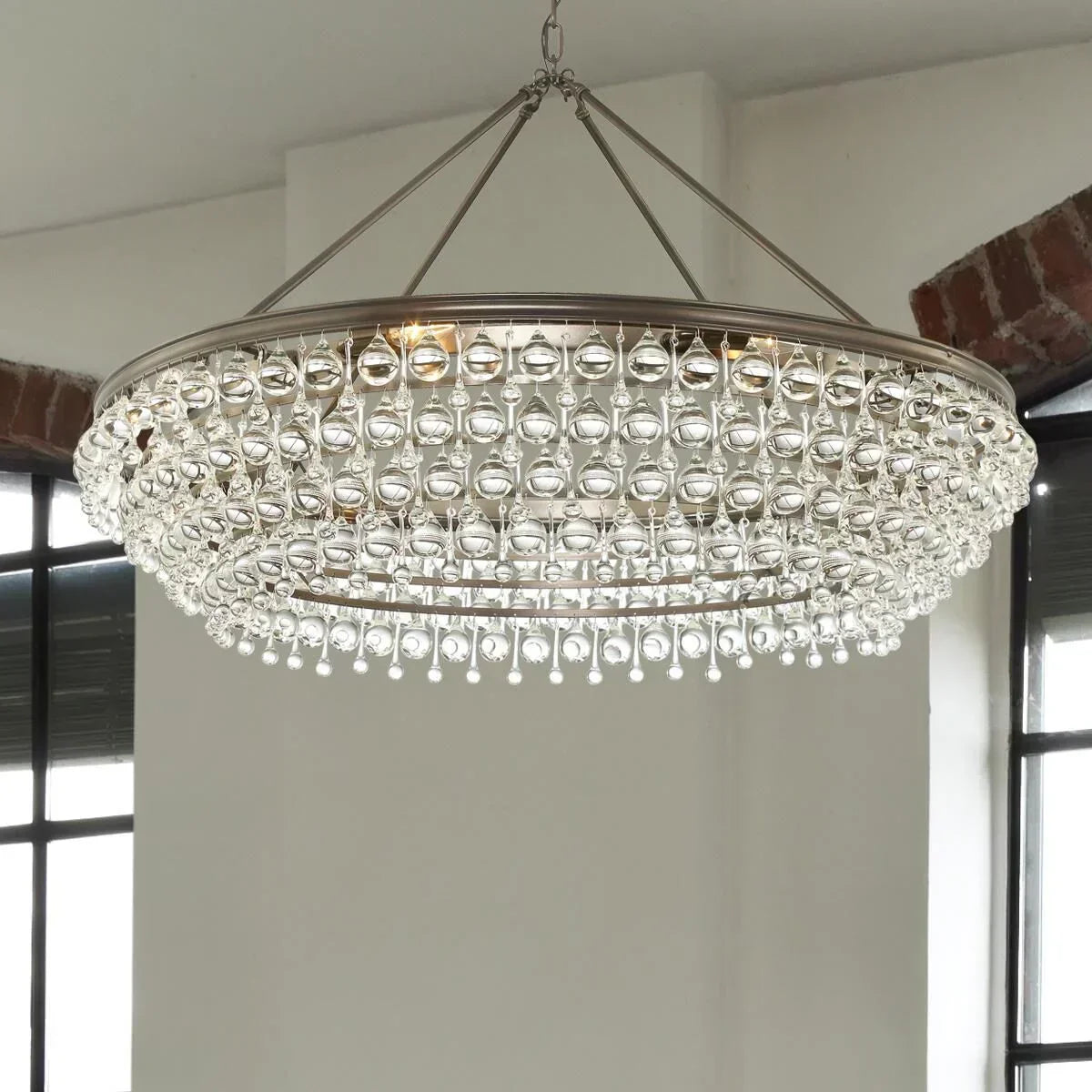Calypso 8-Light Chandelier with Clear Crystal Drops - Richardrider