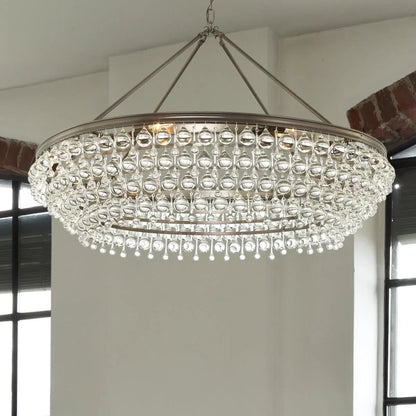 Calypso 8-Light Chandelier with Clear Crystal Drops - Richardrider