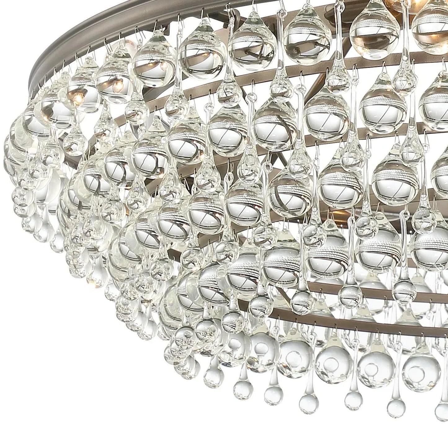 Calypso 8-Light Chandelier with Clear Crystal Drops - Richardrider