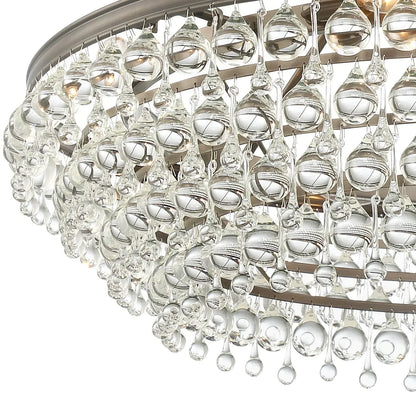 Calypso 8-Light Chandelier with Clear Crystal Drops - Richardrider