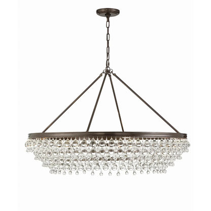 Calypso 8-Light Chandelier with Clear Crystal Drops - Richardrider