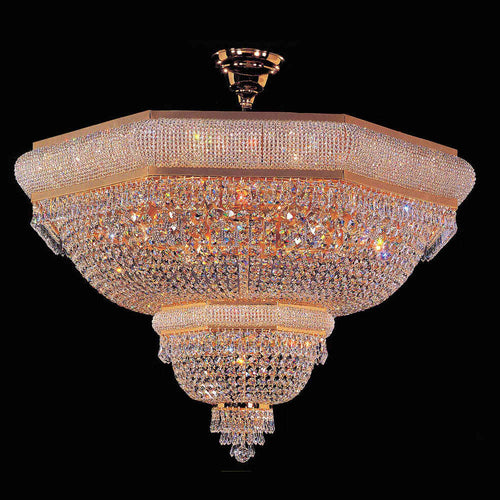 Custom gold chandelier