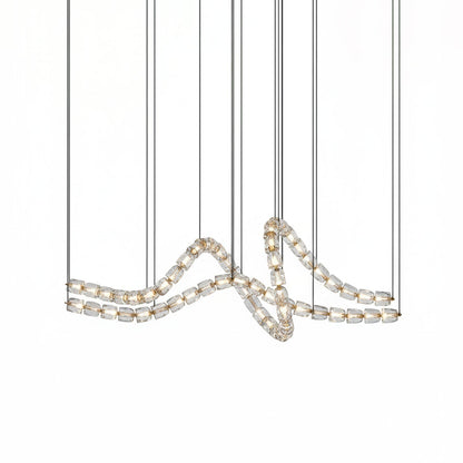 Gabriel Gold Crystal Chandelier