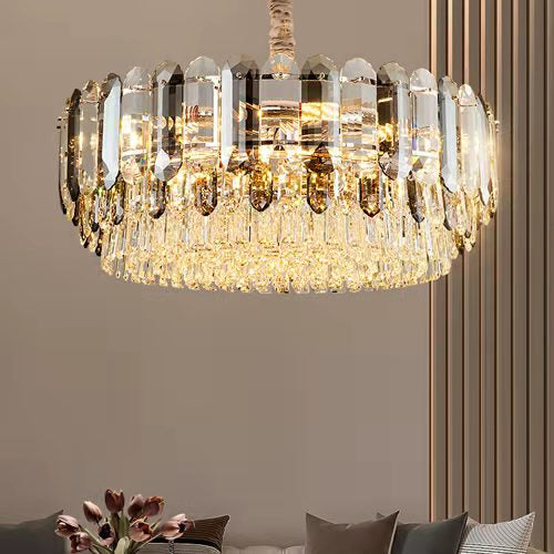 Luxury Smoke Gray K9 Crystal Chandeliers for Dining Room/Living Room