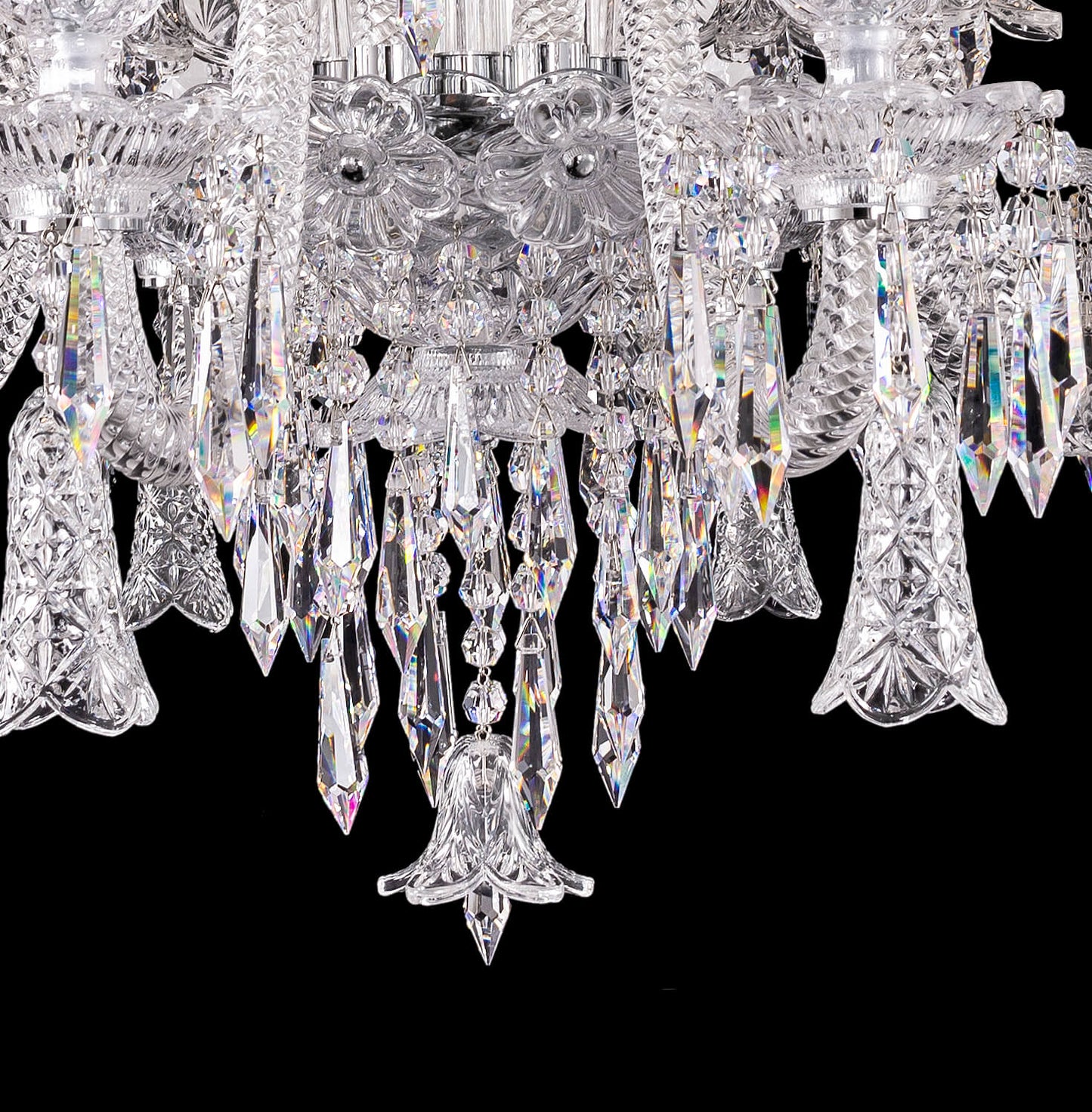 8 lights small bell baccarat chandelier