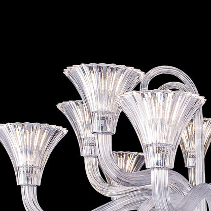 12 lights baccarat style chandelier lighting