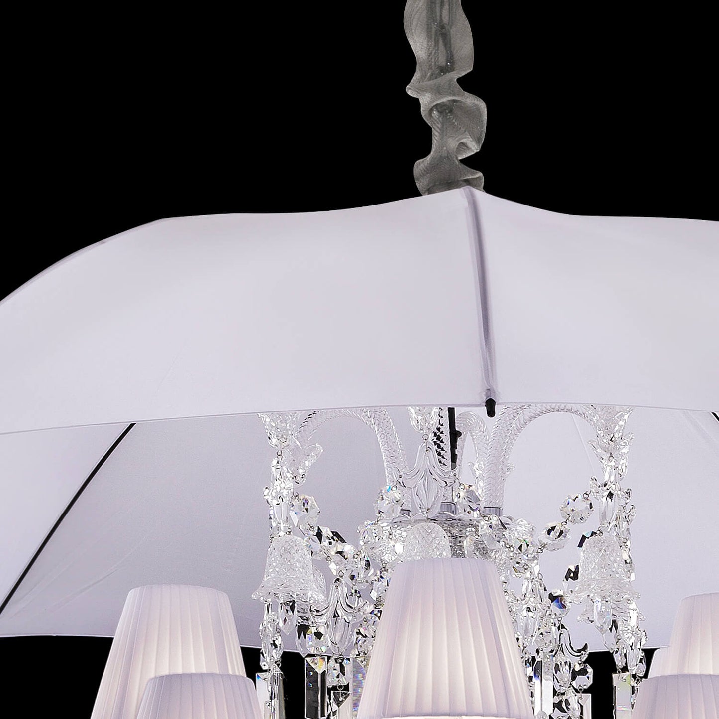 12 lights Baccarat chandelier with umbrella