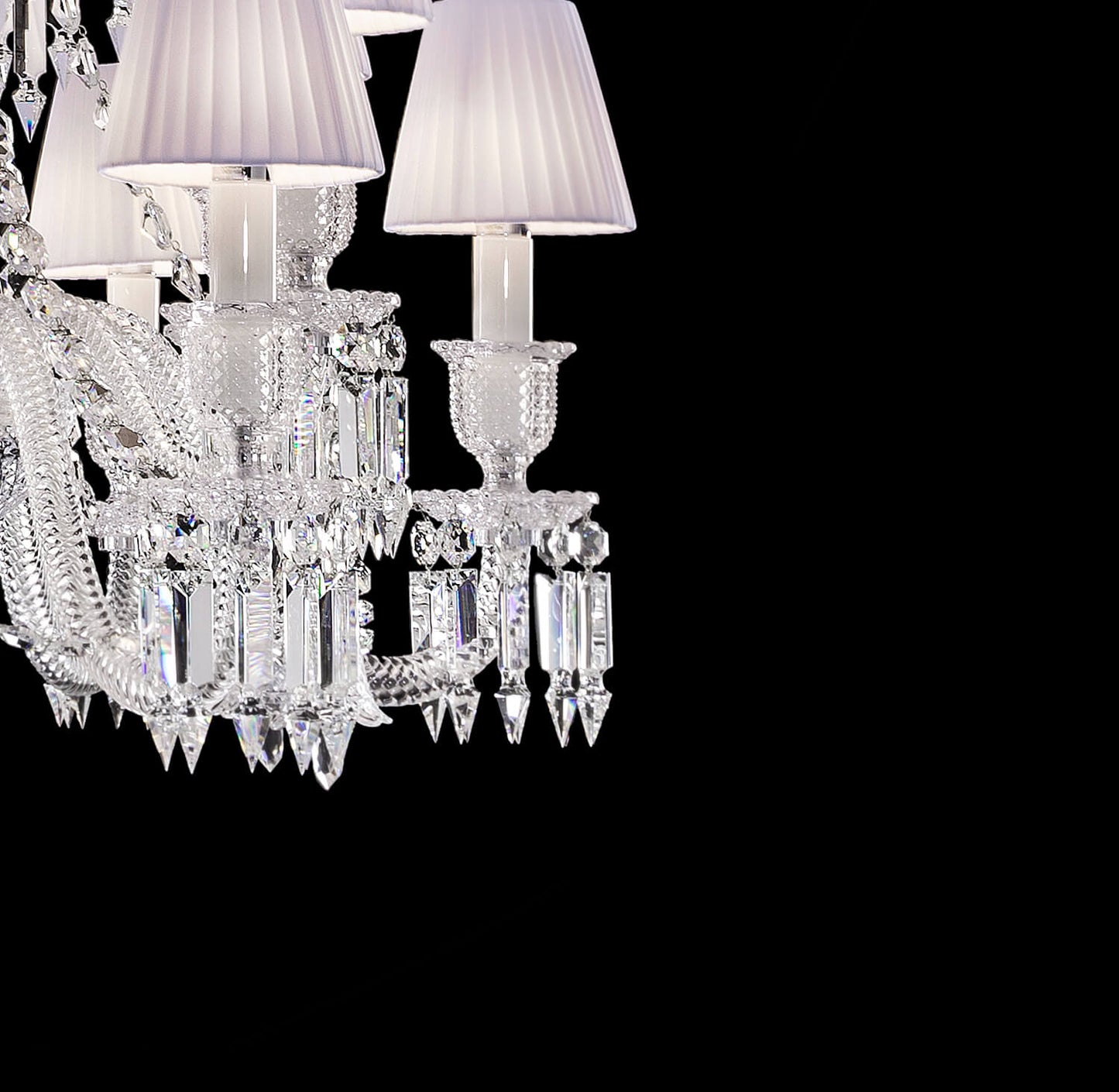 12 lights Baccarat chandelier with umbrella