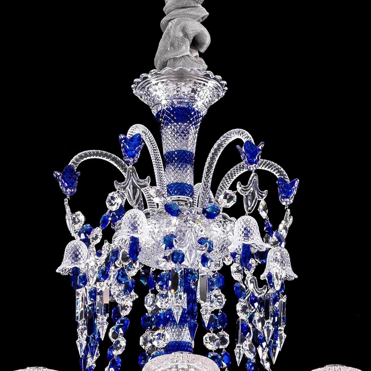 Bellarose Zenith Faunacrystopolis Blue Crystal Chandelier - Richardrider