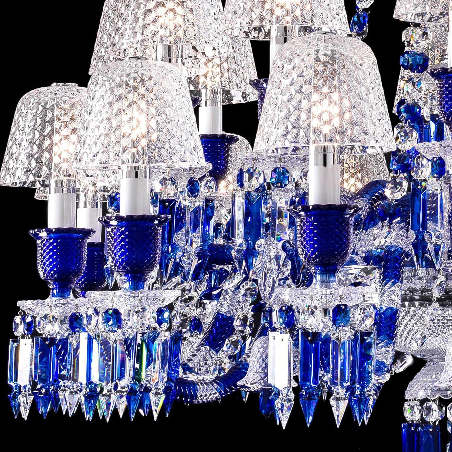 Bellarose Zenith Faunacrystopolis Blue Crystal Chandelier - Richardrider