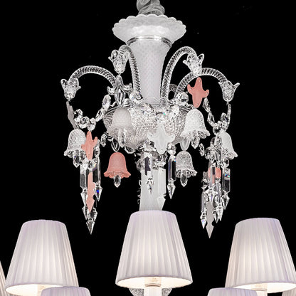 24 lights baccarat chandelier with short neck