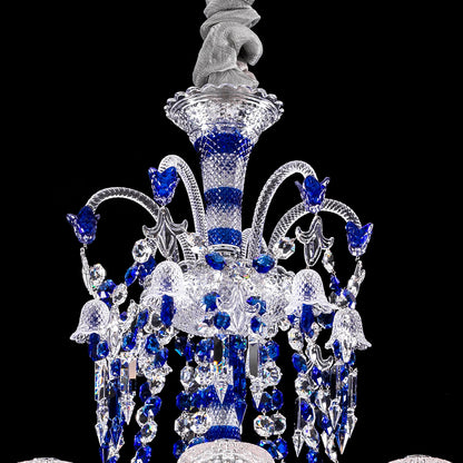 Zenith Blue 24 lights Baccarat Crystal chandelier