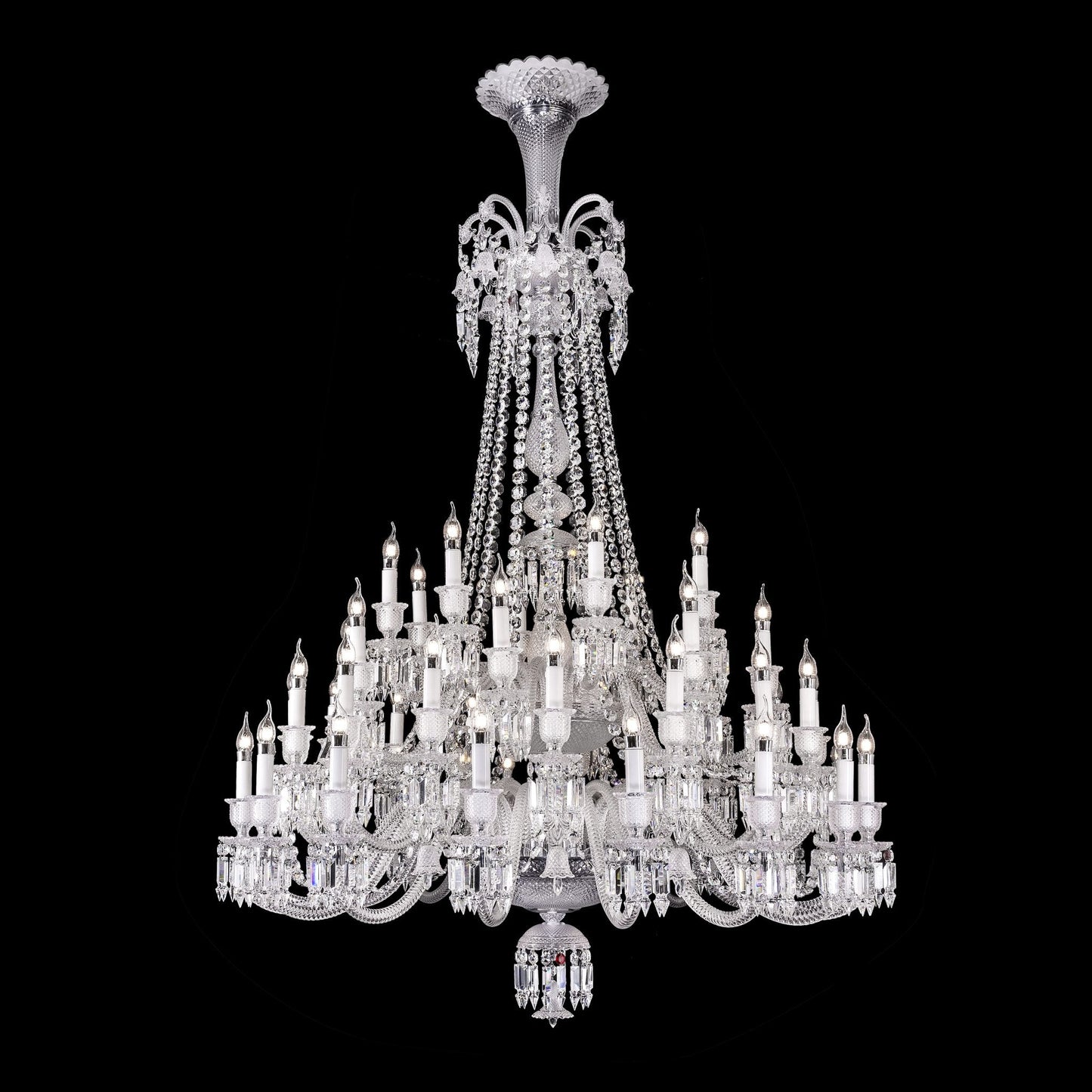 Large 48 lights baccarat crystal chandelier