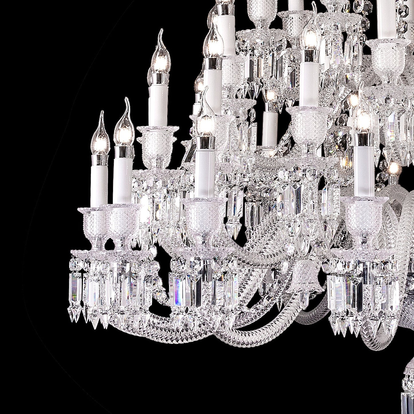 Large 48 lights baccarat crystal chandelier