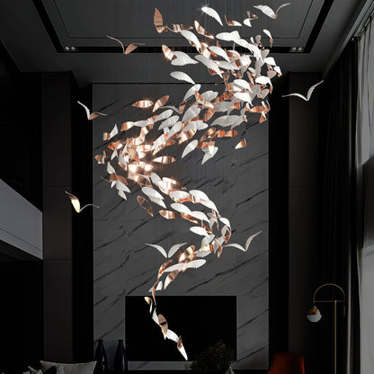 Bennett Meteor Shower Crystal Spiral Chandelier