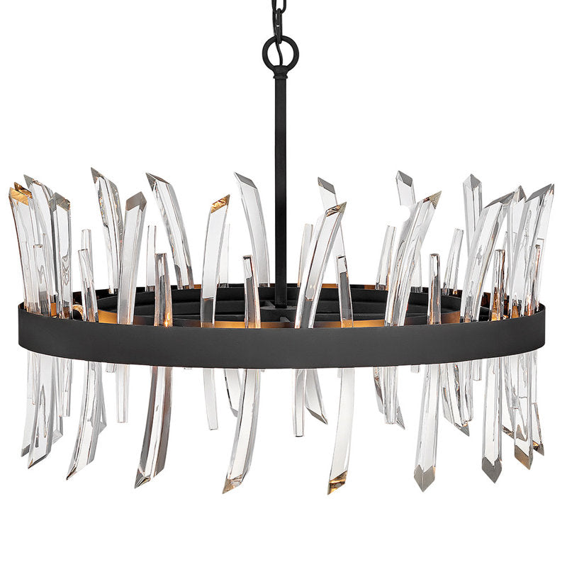 Revel 8 - Light Unique Wagon Wheel Chandelier with Crystal Accents - Richardrider