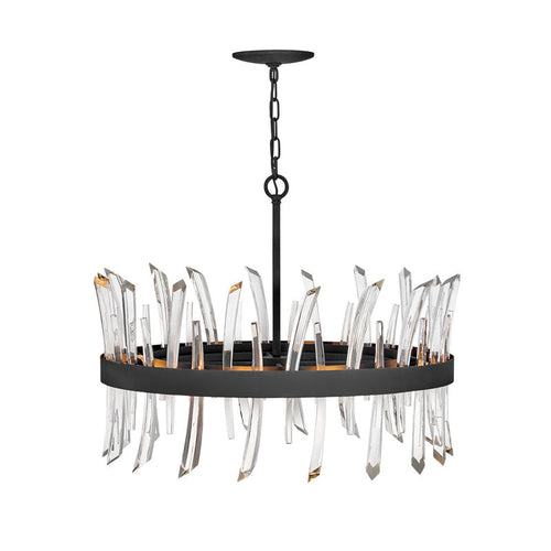 Revel 8 - Light Unique Wagon Wheel Chandelier with Crystal Accents - Richardrider