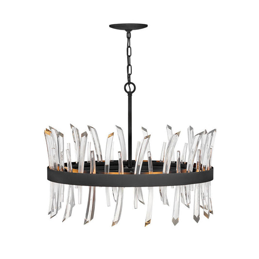 Revel 8 - Light Unique Wagon Wheel Chandelier with Crystal Accents - Richardrider