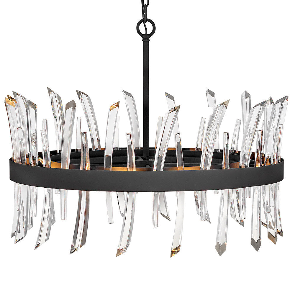 Revel 8 - Light Unique Wagon Wheel Chandelier with Crystal Accents - Richardrider