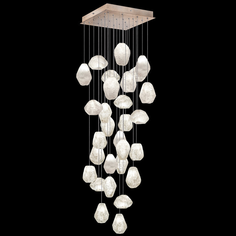 Vitrina Natural Quartz Stone Drop 30-Light Chandelier - Richardrider