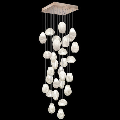 Vitrina Natural Quartz Stone Drop 30-Light Chandelier - Richardrider