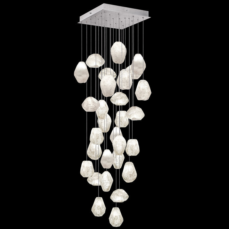 Vitrina Natural Quartz Stone Drop 30-Light Chandelier - Richardrider