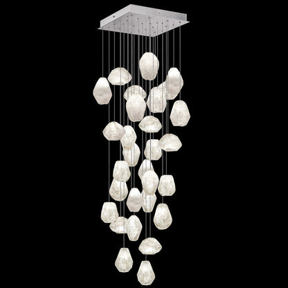 Vitrina Natural Quartz Stone Drop 30-Light Chandelier - Richardrider