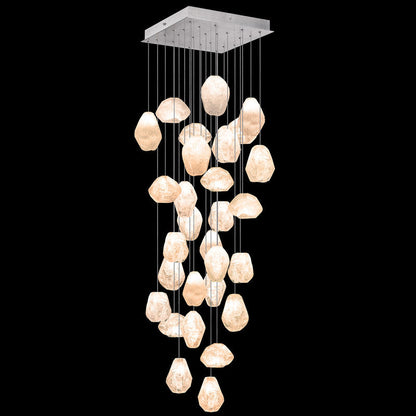Vitrina Natural Quartz Stone Drop 30-Light Chandelier - Richardrider