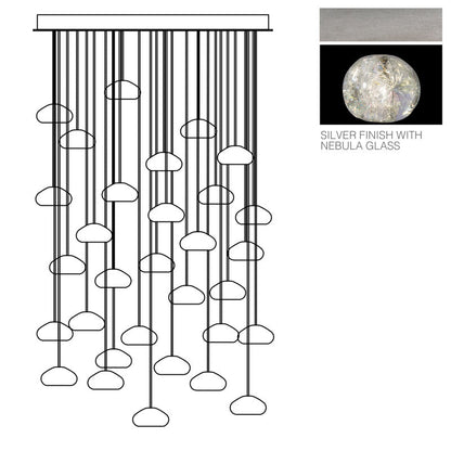 Vitrina Crystal Drop Orbs 30 Ball Large Chandelier - Richardrider