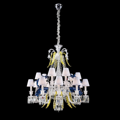 Maria Classic Colorful Candle Branch Blue Deer Crystal Chandelier for Living Room/Dining Room - Richardrider