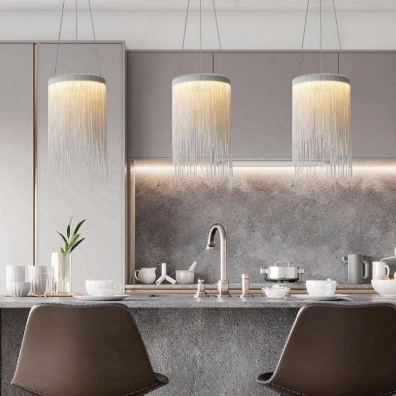 Daph Aluminum Chain Tassel Pendant Light - Richardrider