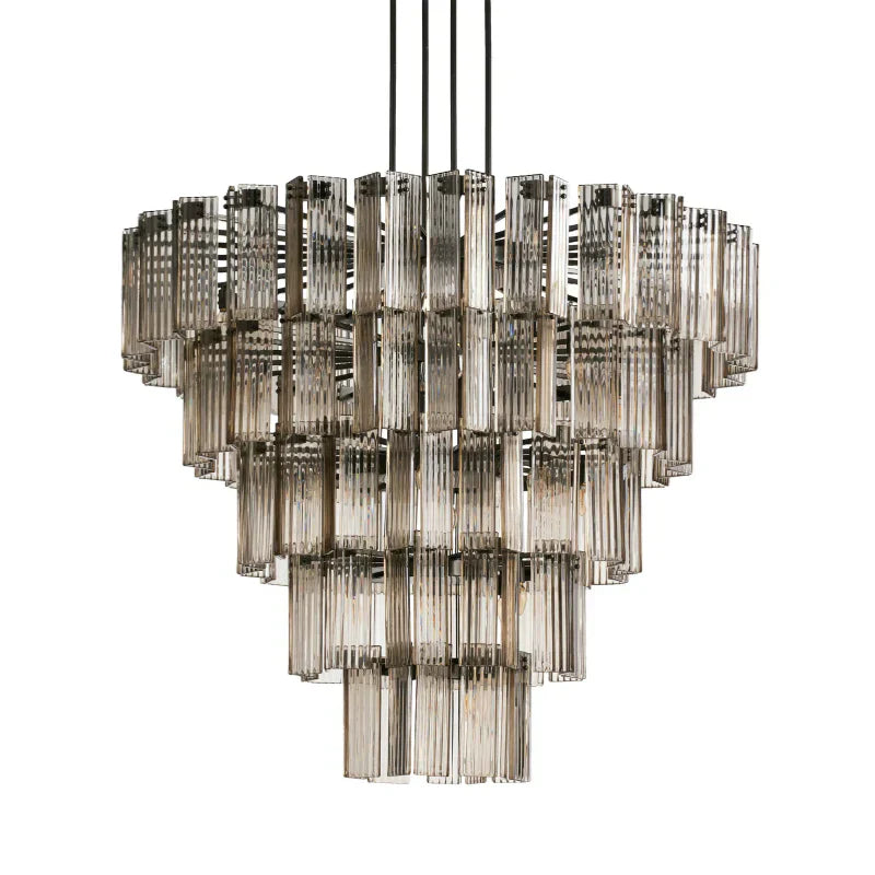 Delsie Round Art Glass Chandelier 38" 48" 60"D