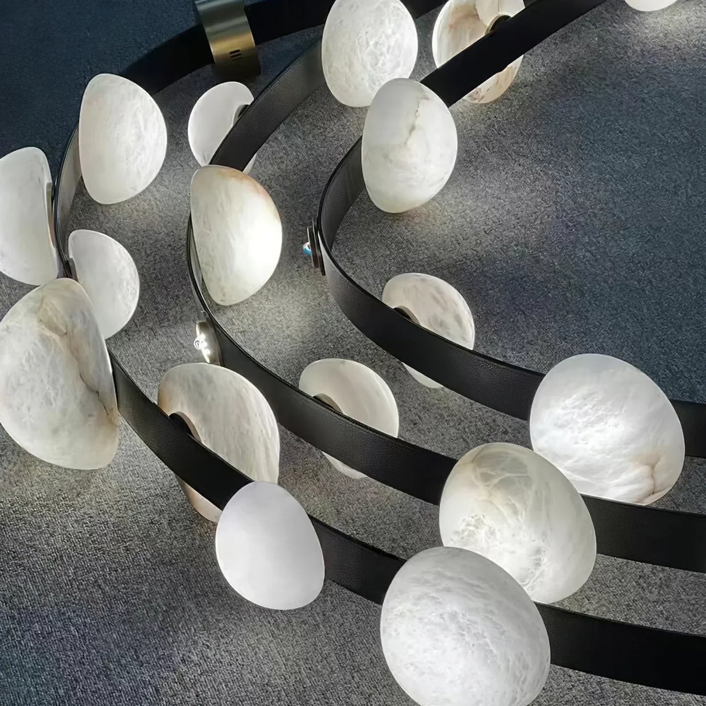 Alex Modern Dew Drops Alabaster Chandelier - Richardrider