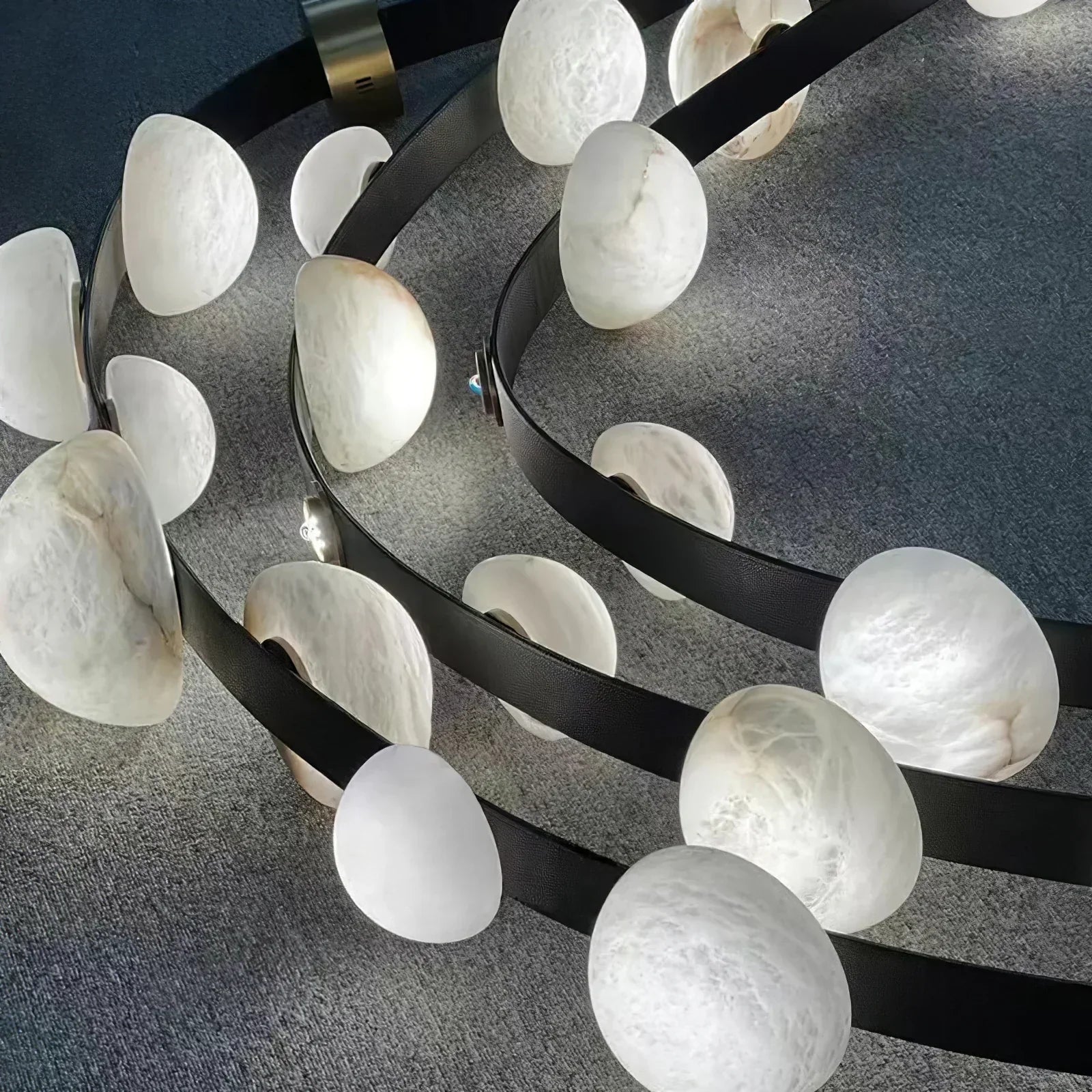 Alex Modern Dew Drops Alabaster Chandelier - Richardrider