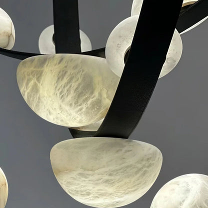 Alex Modern Dew Drops Alabaster Chandelier - Richardrider