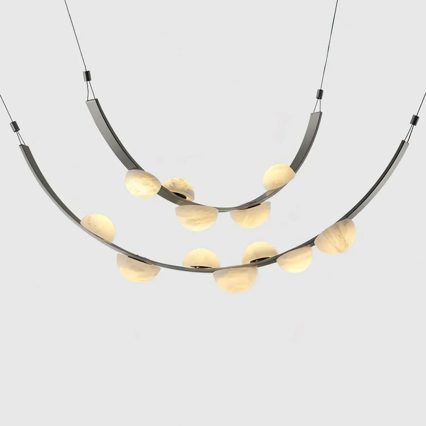 Alex Modern Dew Drops Alabaster Chandelier - Richardrider