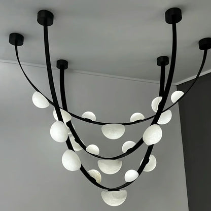 Alex Modern Dew Drops Alabaster Chandelier - Richardrider