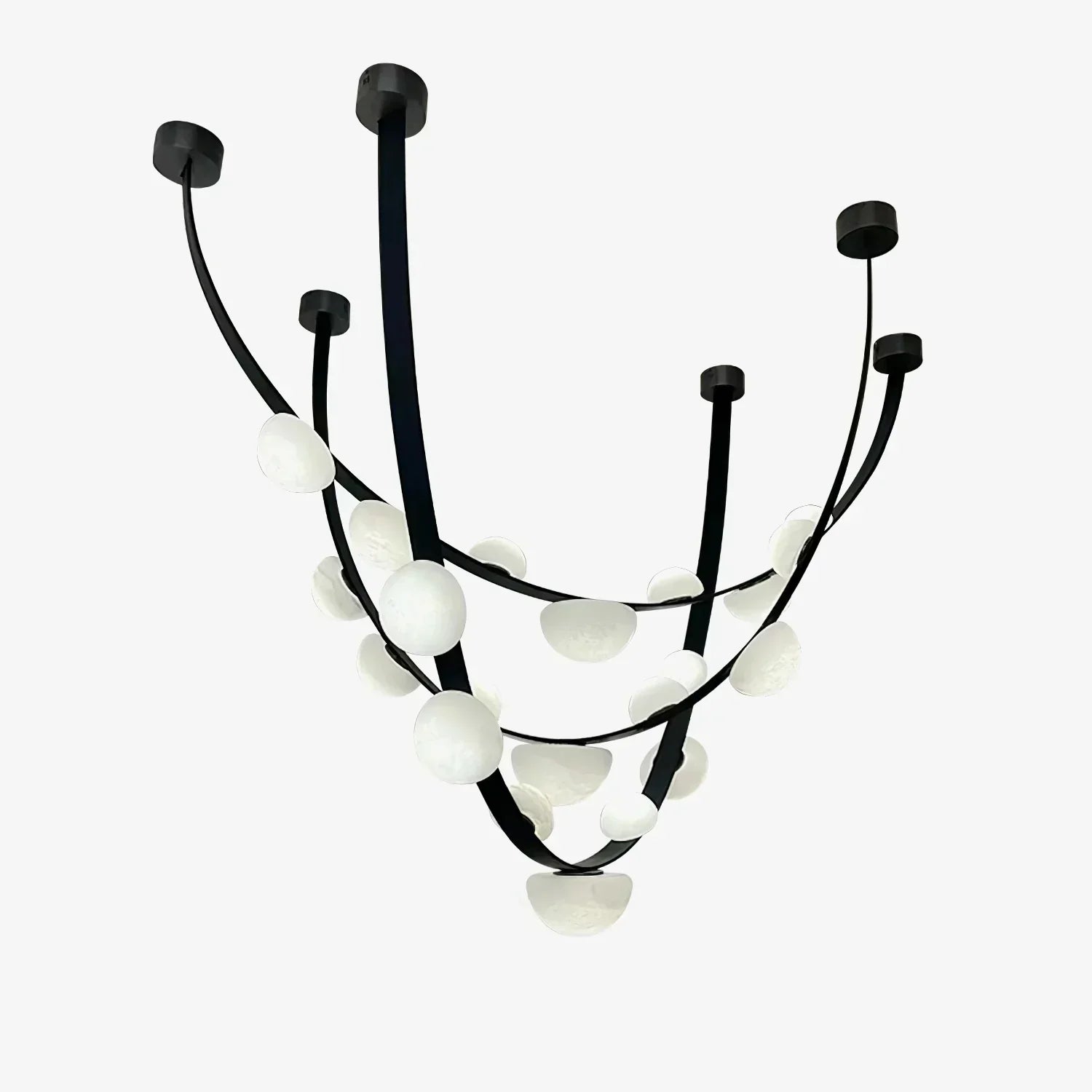 Alex Modern Dew Drops Alabaster Chandelier - Richardrider