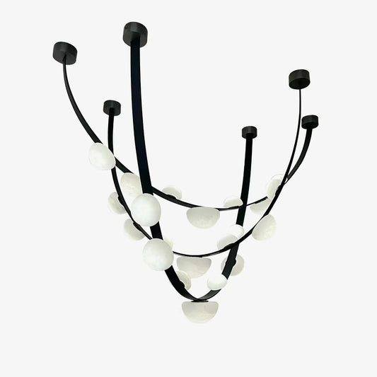 Alex Modern Dew Drops Alabaster Chandelier - Richardrider