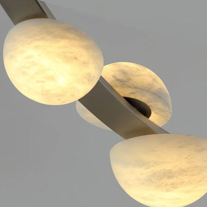 Alex Modern Dew Drops Alabaster Chandelier - Richardrider