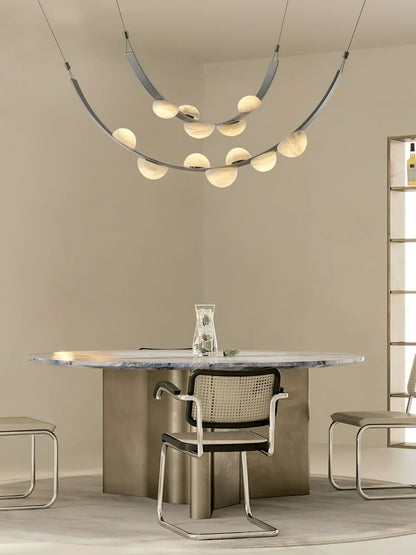 Alex Modern Dew Drops Alabaster Chandelier - Richardrider