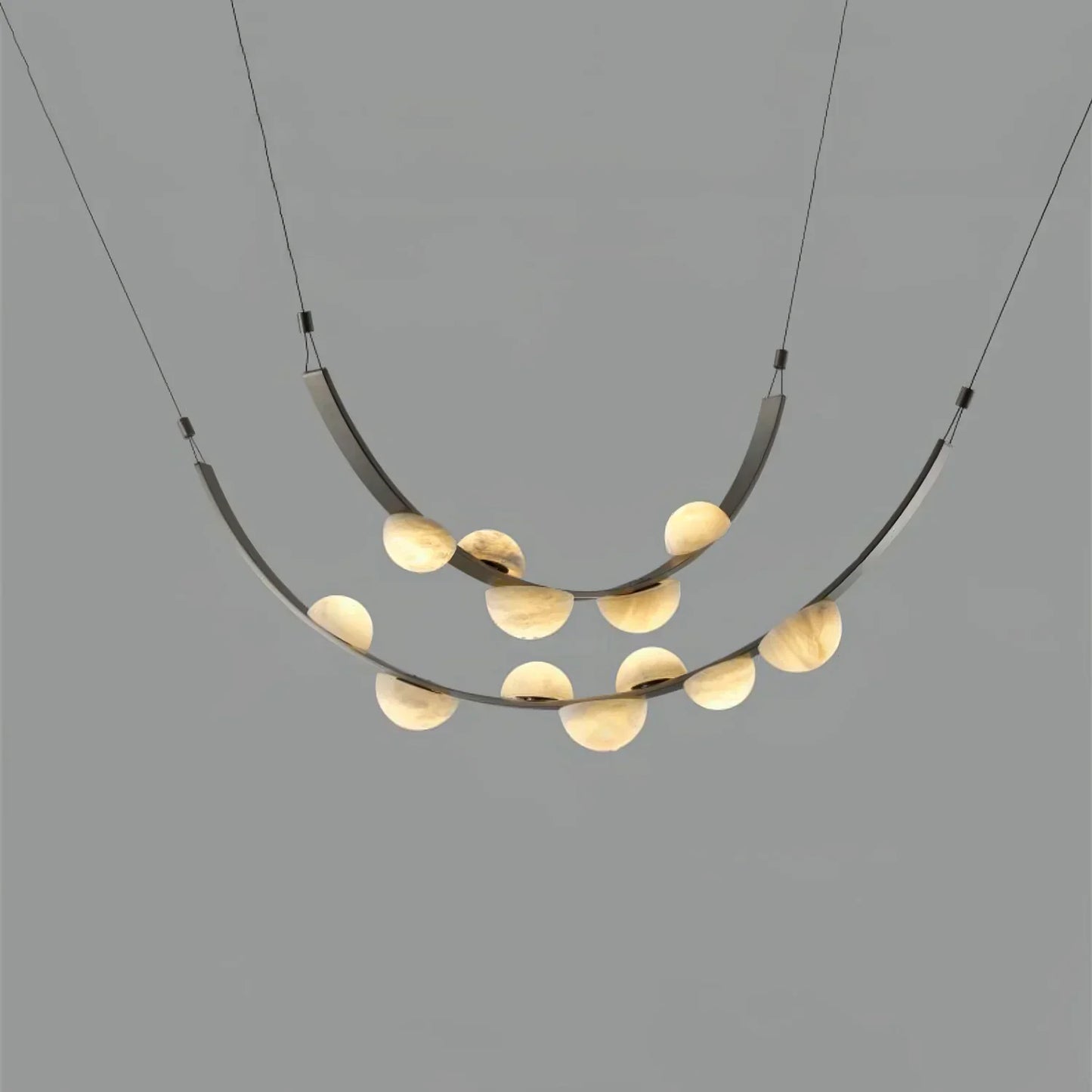 Alex Modern Dew Drops Alabaster Chandelier - Richardrider