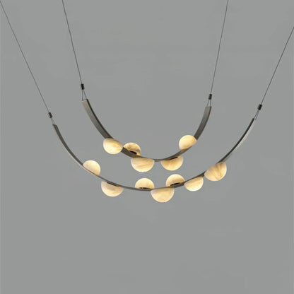 Alex Modern Dew Drops Alabaster Chandelier - Richardrider