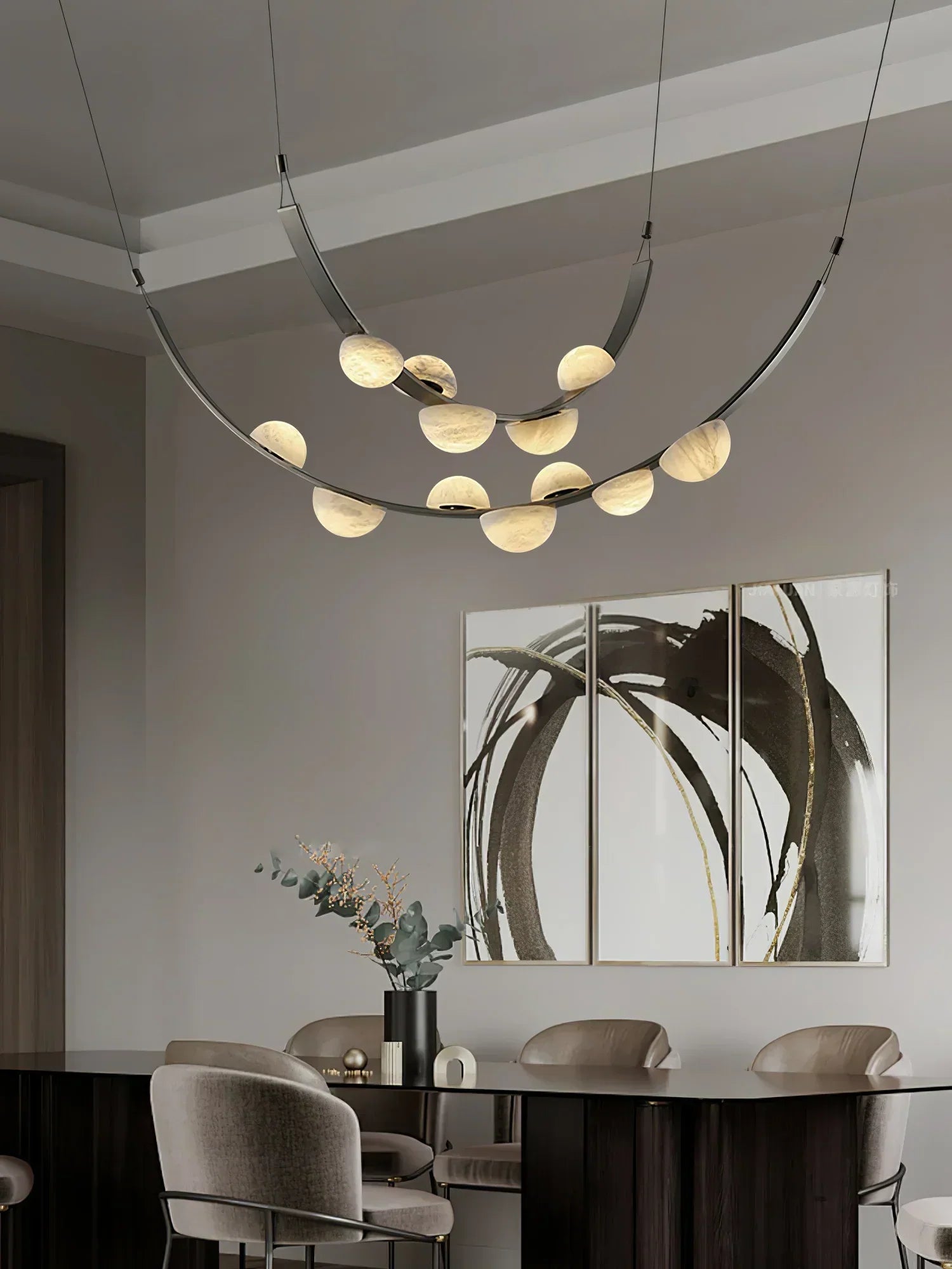 Alex Modern Dew Drops Alabaster Chandelier - Richardrider