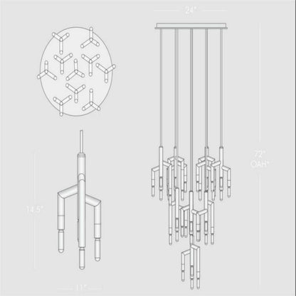 Flori 10 Light Cirular Chandelier - Richardrider