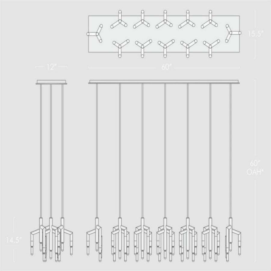 Flori Linear Chandelier - Richardrider