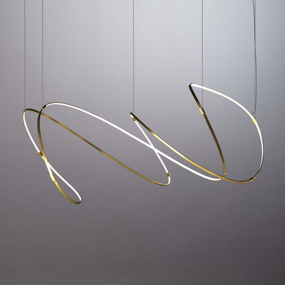 Galouvaro LED Chandelier Aluminum & Silicon & Steel 47.2"W x 47.2"D