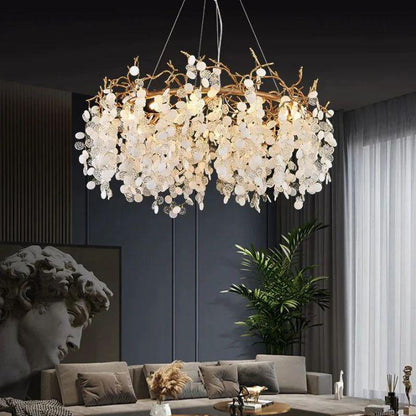 Ardent Branch Crystal Round Circle Chandelier - Richardrider