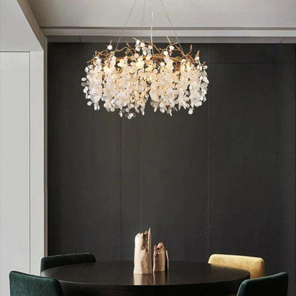 Ardent Branch Crystal Round Circle Chandelier - Richardrider