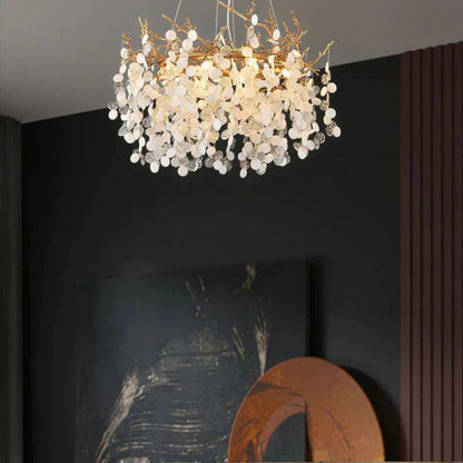 Ardent Branch Crystal Round Circle Chandelier - Richardrider